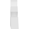 Ekena Millwork Saratoga Architectural Grade PVC Gable Bracket, 96"W x 16"H x 4"D x 6"F, 4/12 Pitch GBP096X16X0406SAR00 - alternate 2